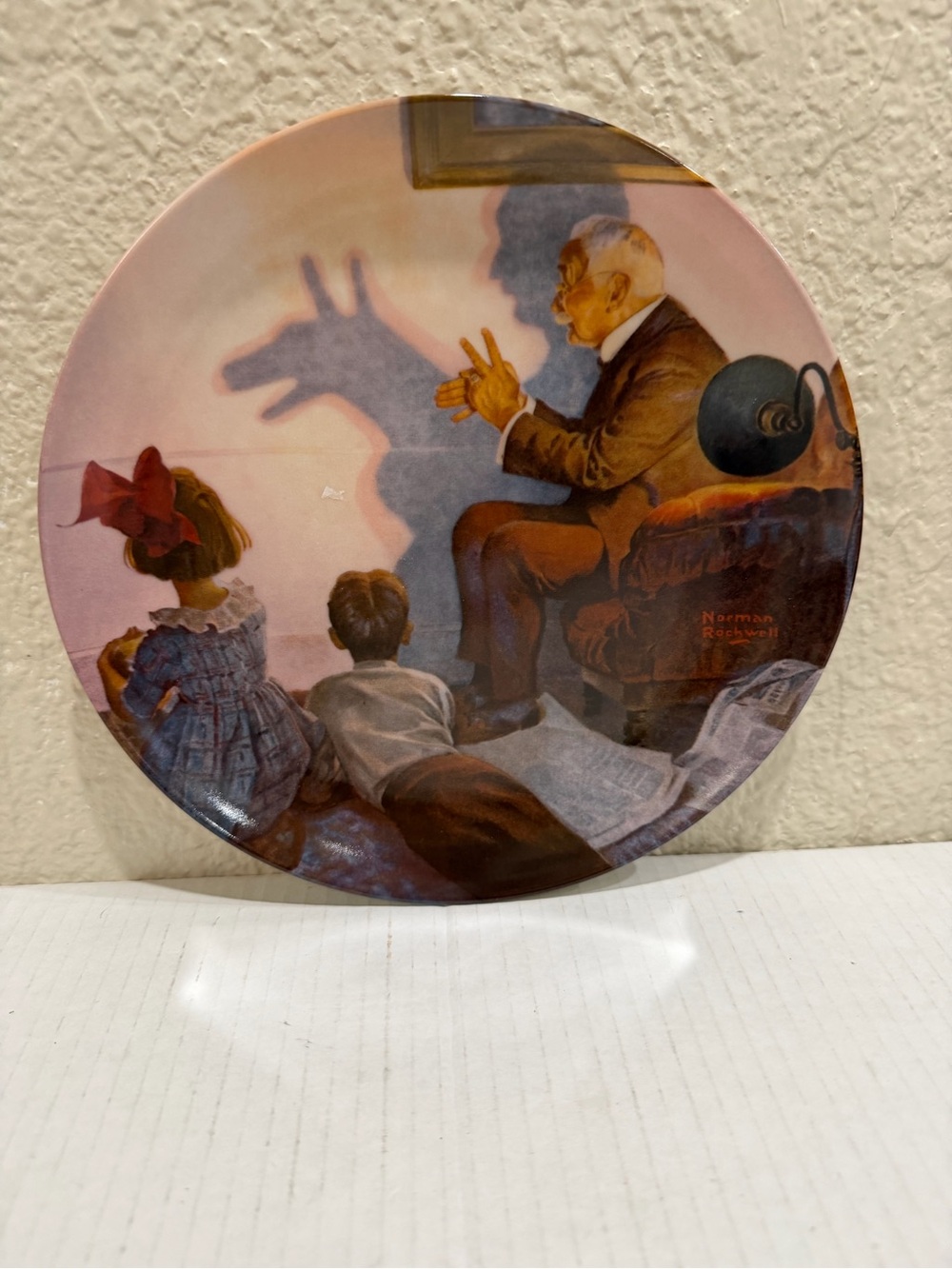 Norman Rockwell The Shadow Artist Plate 1987